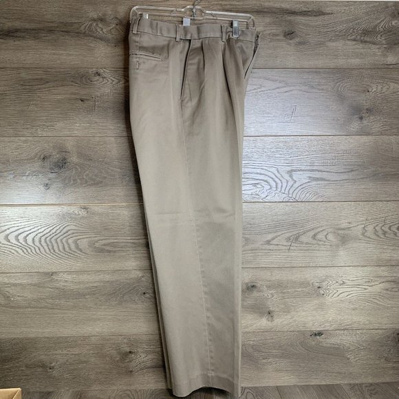 Lands End Traditional Fit Mens Size 36x29 Chino Pants Khaki Flex Fit Waist - Picture 7 of 8